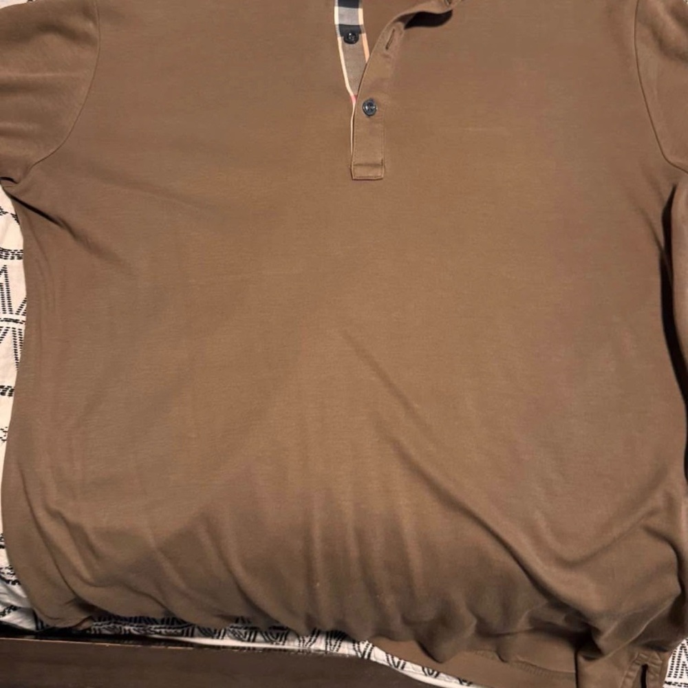 Burberry Tan Polo Shirt
